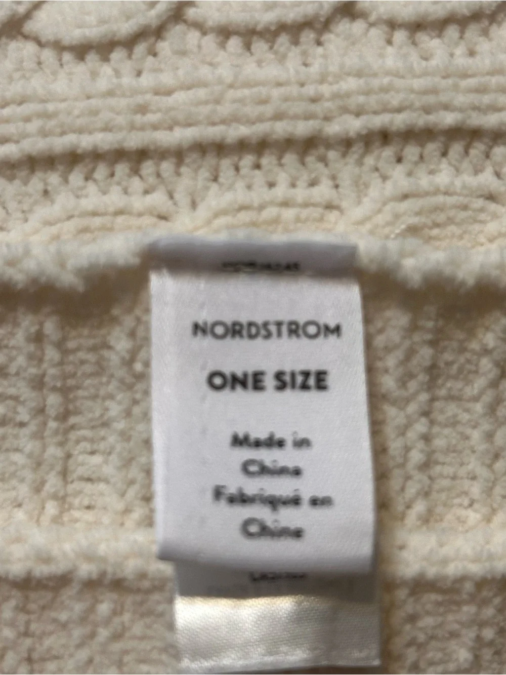 Nordstrom Cable Knit Baby Blanket Ivory